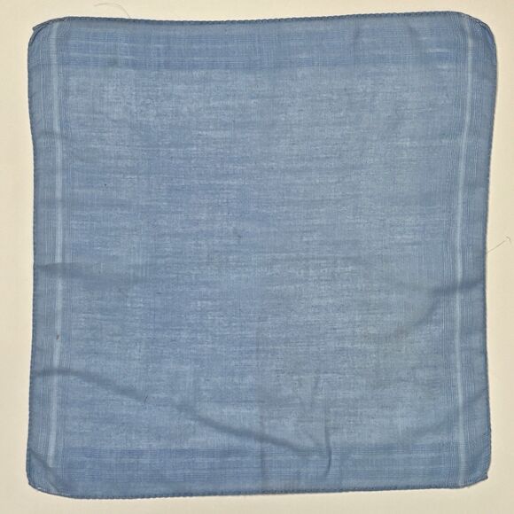 Something Blue Bride Wedding Handkerchief Cottage Core Granny Vintage - Picture 4 of 4